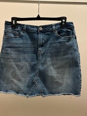 Indigo Rein Blue Denim Mini Skirt